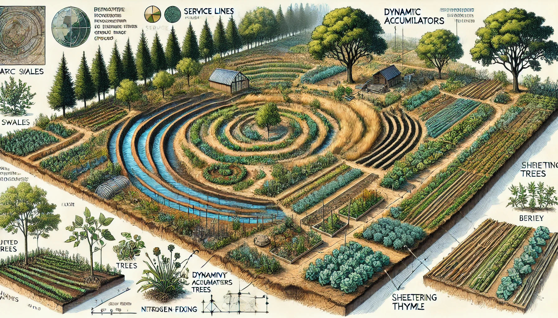 Permaculture Engineering Eco Program in Albania: Permaculture design and implementation